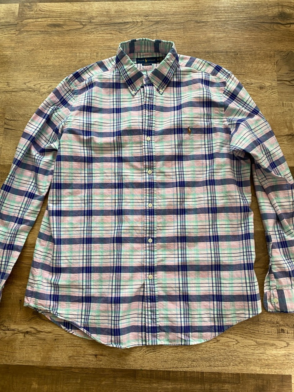 Ralph Lauren Classic Fit Plaid Button Down Shirt Men’s XL